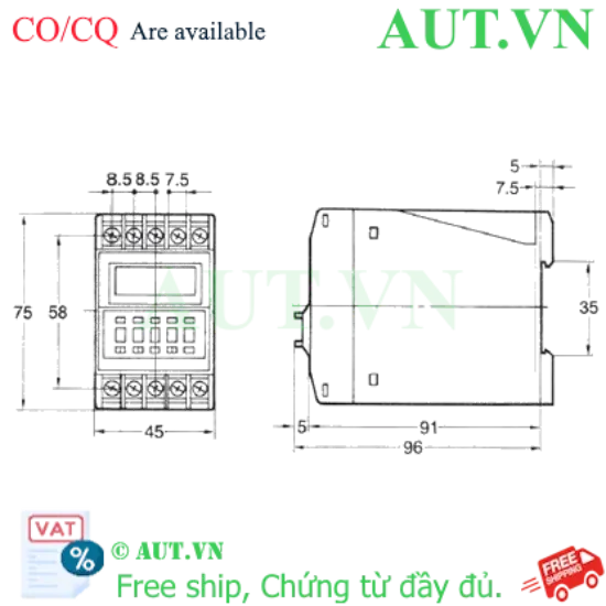 Ảnh của Timer Omron H3CA-FA Chính Hãng: 8 Chế Độ Đa Năng, Nguồn 24-240V, Màn Hình LCD | AUT VN