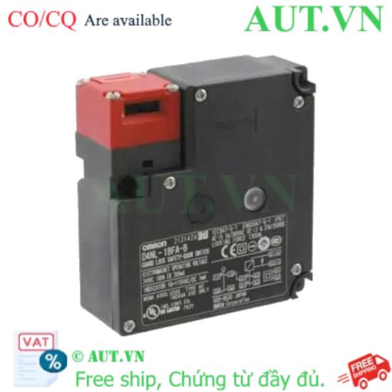 Ảnh của Khóa Cửa An Toàn Omron D4NL-1BFA-B - 24VDC, Lực Giữ 1300N, Chuẩn IP67 Chính Hãng