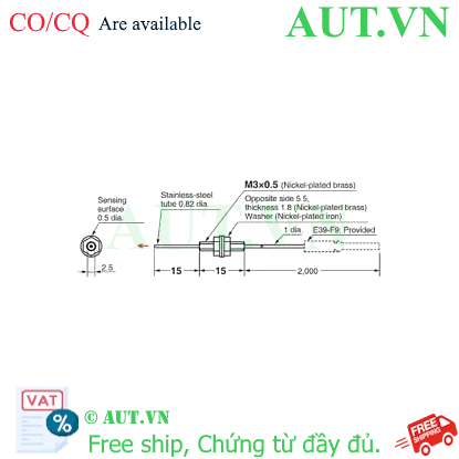 Ảnh của Cảm biến sợi quang Omron E32-T21-S1 2M