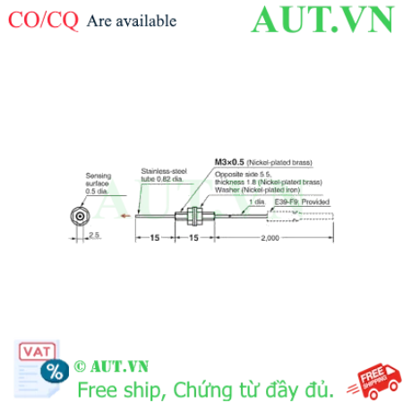 Ảnh của Cảm biến sợi quang Omron E32-T21-S1 2M