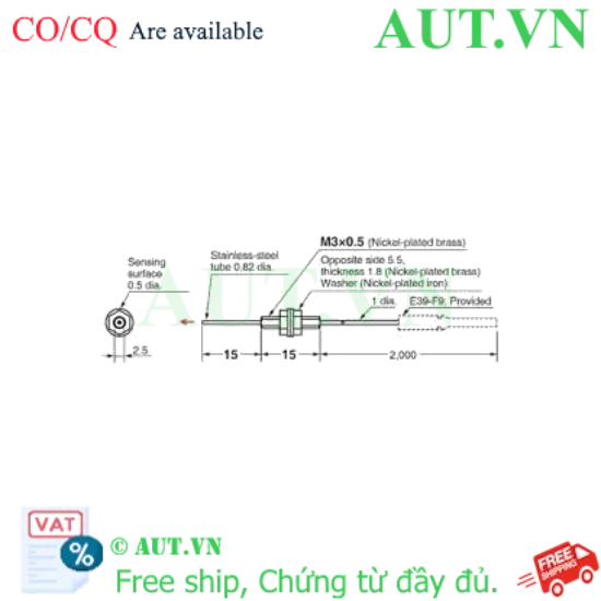 Ảnh của Cảm biến sợi quang Omron E32-T21-S1 2M