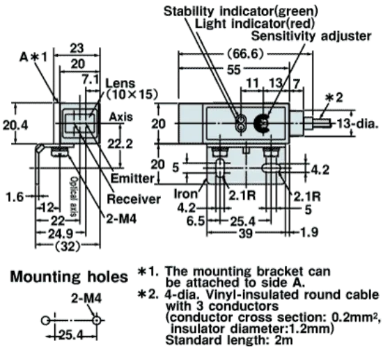Ảnh của Cảm biến quang điện Omron E3S-RS30E4 2M