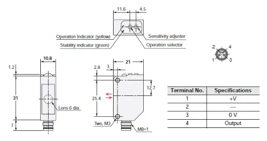 Ảnh của Cảm biến quang điện Omron E3ZM-B66T-C