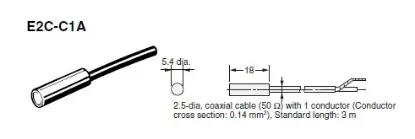 Ảnh của Cảm biến tiệm cận Omron E2C-C1A 3M