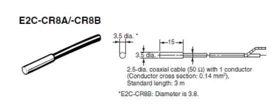 Ảnh của Cảm biến tiệm cận Omron E2C-CR8B 3M