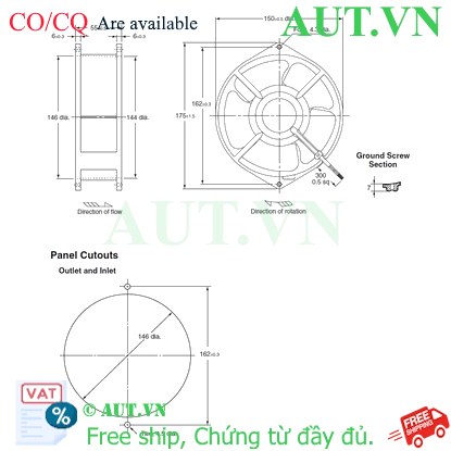Ảnh của Quạt thông gió Omron R87T-A4A07H