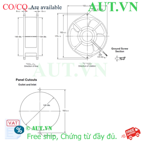 Ảnh của Quạt thông gió Omron R87T-A4A07H