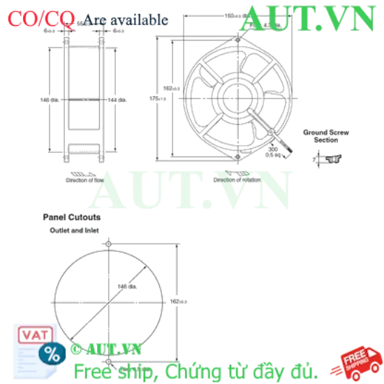 Ảnh của Quạt thông gió Omron R87T-A4A07H