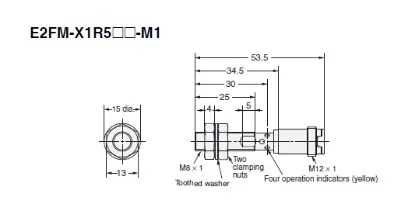 Ảnh của Cảm biến tiệm cận Omron E2FM-X1R5B1-M1