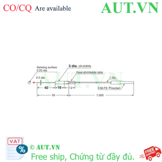 Ảnh của Cảm biến sợi quang Omron E32-T33 1M