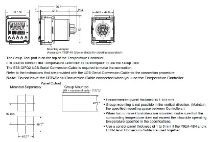 Ảnh của Đồng hồ nhiệt Omron E5CC-QX0DUM-000