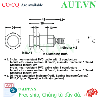 Ảnh của Cảm biến tiệm cận Omron E2EH-X7D1-T 5M