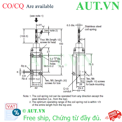Ảnh của Công tắc hành trình Limit Switch Omron D4A-3E16N