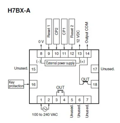 Ảnh của Bộ đếm Omron H7BX-A
