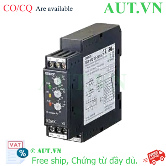 Ảnh của Rơ Le Bảo Vệ Điện Áp Omron K8AK-VS2 24VAC/DC - Chống Quá Áp, Thấp Áp, Lắp DIN Rail | AUT VN
