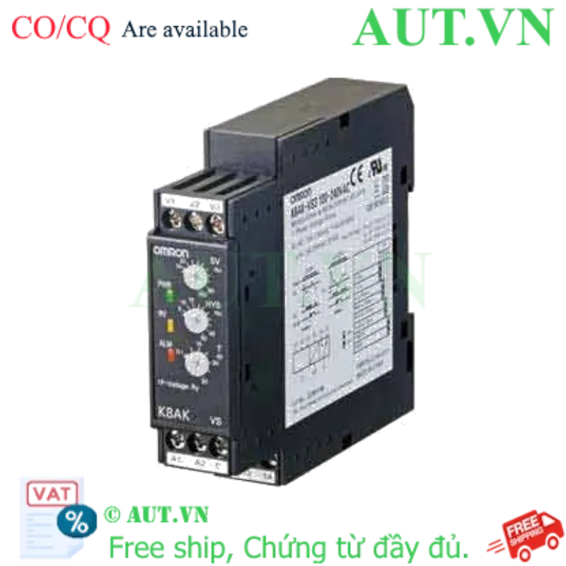 Ảnh của Rơ Le Bảo Vệ Điện Áp Omron K8AK-VS2 24VAC/DC - Chống Quá Áp & Thấp Áp, Lắp DIN Rail