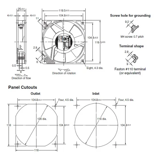 Ảnh của Quạt thông gió Omron R87F-A4A13HP