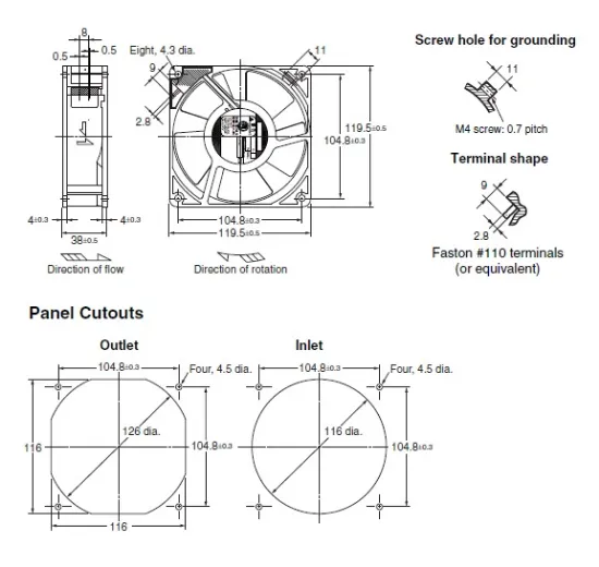 Ảnh của Quạt thông gió Omron R87F-A4A15LP