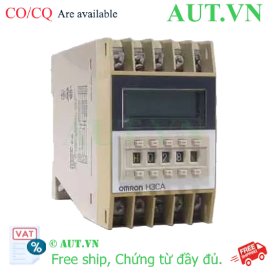 Ảnh của Timer Omron H3CA-FA-306: Bộ Định Thời Đa Năng 8 Chế Độ, Nguồn 12-240V, Màn Hình LCD Chính Hãng