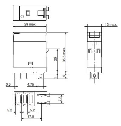 Ảnh của Rơ le trung gian Omron G2R-1-SNDI DC24 (S)