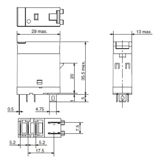 Ảnh của Rơ le trung gian Omron G2R-1-SNI AC200/(220) (S)