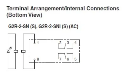 Ảnh của Rơ le trung gian Omron G2R-2-SNI AC200/(220) (S)