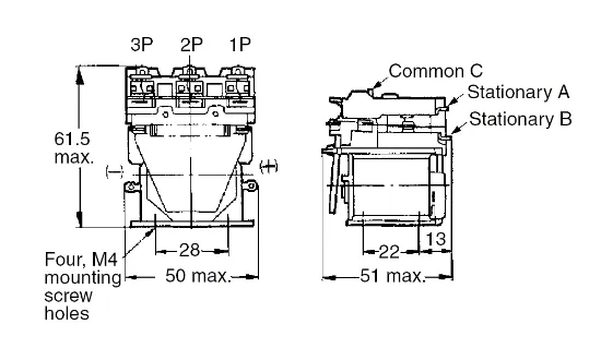 Ảnh của Rơ le trung gian Omron MM3 AC200/(220)