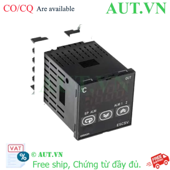 Ảnh của Đồng hồ nhiệt Omron E5CSV-R1T-500: Điều khiển PID, Đầu vào Đa năng, Chuẩn DIN 48x48