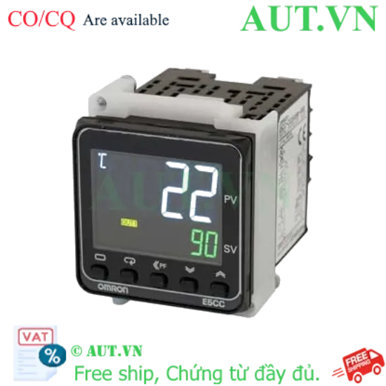 Ảnh của Bộ Điều Khiển Nhiệt Độ Omron E5CC-RX2DSM-801: Nguồn 24V, Chống Nước IP66, PID Chính Xác | AUT VN