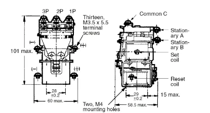 Ảnh của Rơ le trung gian Omron MM3KB AC100/(110)