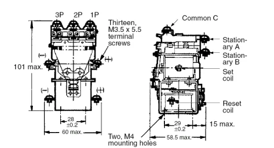 Ảnh của Rơ le trung gian Omron MM3XKB AC200/(220)