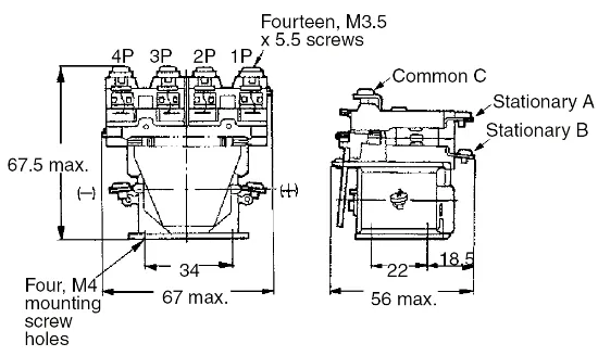 Ảnh của Rơ le trung gian Omron MM4XB AC100/(110)