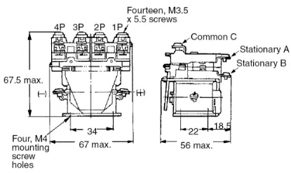 Ảnh của Rơ le trung gian Omron MM4XB DC6
