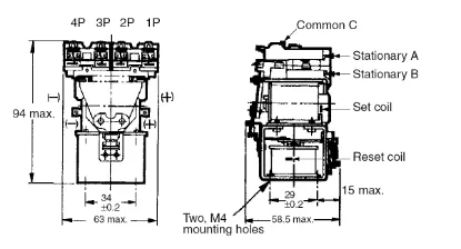 Ảnh của Rơ le trung gian Omron MM4XK DC100/110