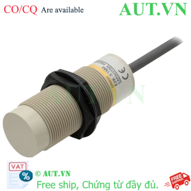 Ảnh của Cảm biến điện dung Omron E2K-X15MY1 | M30, 15mm, AC 220V - Phát hiện vật liệu phi kim
