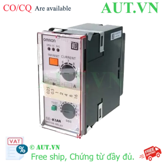 Ảnh của Rơ Le Bảo Vệ Động Cơ Omron SE-K1AN: Chống Quá Dòng, Mất Pha, Đảo Pha | Chính Hãng AUT VN