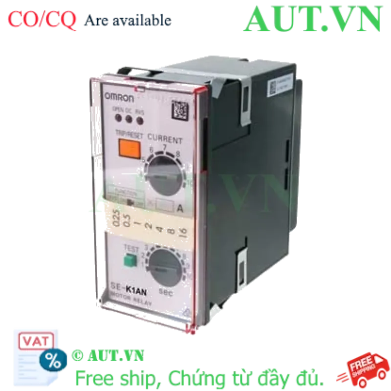 Ảnh của Rơ Le Bảo Vệ Động Cơ Omron SE-K1AN: Chống Quá Dòng, Mất Pha, Đảo Pha | Chính Hãng AUT VN