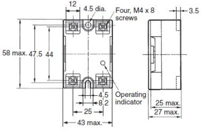 Ảnh của Relay bán dẫn Omron G3NA-205B-UTU DC5-24