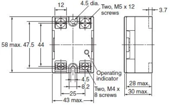 Ảnh của Relay bán dẫn Omron G3NA-240B-UTU DC5-24