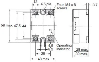 Ảnh của Relay bán dẫn Omron G3NA-410B-UTU DC5-24