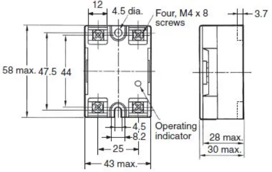Ảnh của Relay bán dẫn Omron G3NA-410B-UTU DC5-24