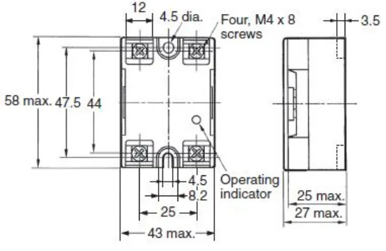 Ảnh của Relay bán dẫn Omron G3NA-D210B-UTU DC5-24