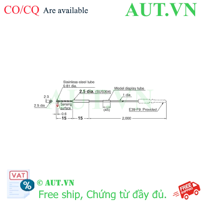 Ảnh của Cảm biến sợi quang Omron E32-T24E 2M