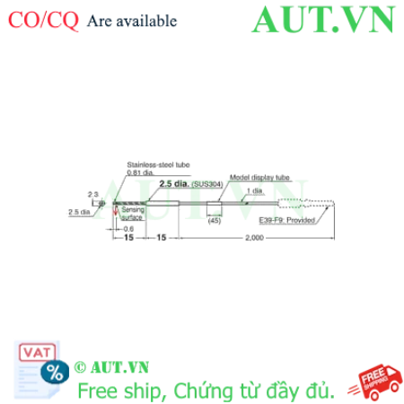 Ảnh của Cảm biến sợi quang Omron E32-T24E 2M