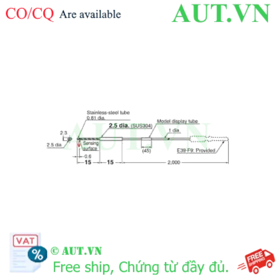 Ảnh của Cảm biến sợi quang Omron E32-T24E 2M