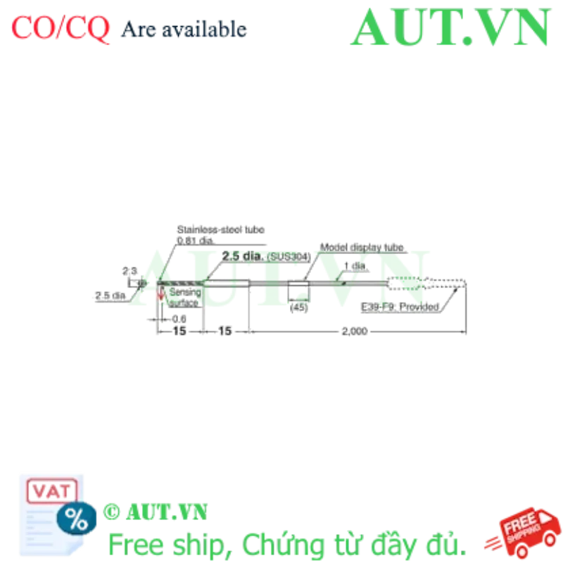 Ảnh của Cảm biến sợi quang Omron E32-T24E 2M