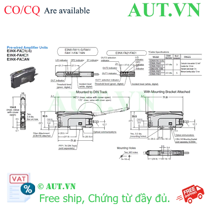 Ảnh của Cảm biến sợi quang Omron E3NX-FA21 2M