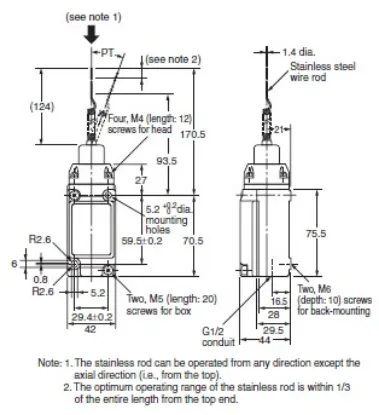 Ảnh của Công tắc hành trình Limit Switch Omron D4A-4515N