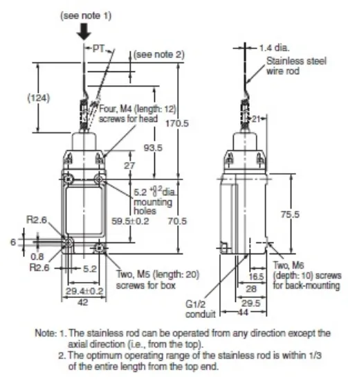 Ảnh của Công tắc hành trình Limit Switch Omron D4A-4515N