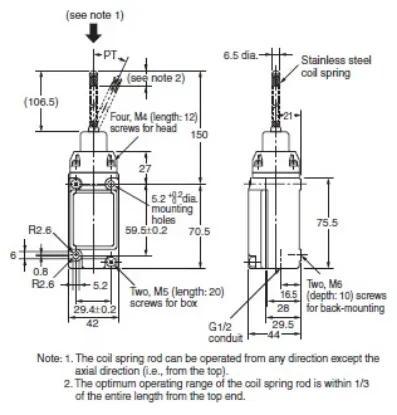 Ảnh của Công tắc hành trình Limit Switch Omron D4A-4516N